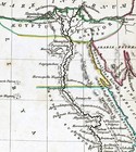 1832 Murphy Map  Aegyptus Antiqua Ancient Egypt Pyramids Memphis Alexandria Nile
