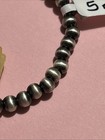 5mm Sterling Navajo Pearl Stretch Bracelet Sits At 5 3 4