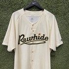 Russell Milb Visalia Rawhide Men Xl Cream Stitched Baseball Jersey Minor League