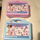Kids Pretend Play Doctor Nurse Medical Kit Set W  2 Carry Cases Pink   Blue