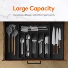 Expandable Silverware Organizer   Adjustable Kitchen Utensil Drawer Tray Divider