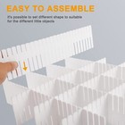 4pcs Drawer Organizer Grid Diy Plastic Adjustable Storage Dividers 2 Colors New