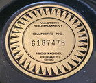 1967 Wham-o Master Tournament Frisbee Disc 150g  No  3359678  Owner 6187478