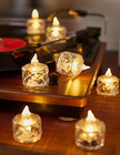 6pcs Flameless Led Tea Light Candles Flickering Battery Romantic Decor Lights