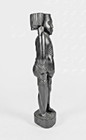 African Hand Carved Wood Male Figure Tribal Art Statue Side Knife 28cm 785g