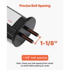 Angled Spring Loaded Mud Flap Hangers For Semi Trucks 1-1 8  Bolt Spacing