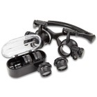 Plastic Dual Loupe With Case On Frames Magnifications Of 6x  8x  14x And 17x