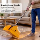 Debris Dustpan Jumbo Debris Pan Rolling Dustpan W  Wheels For Warehouse   Garage