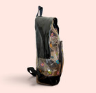 Vintage 90s Y2k Clear Backpack Colorful Daisies Smiley Face Stick Figures Rave
