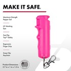 Sabre 054oz Pink Pepper Gel Self Defense Spray With Keychain Fast Flip Top