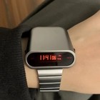 1970s Vintage Retro Metal Led Digital Watch For Men Steampunk Style S1000