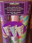 Kirkland Signature Christmas Gift Wrap Wrapping Paper Double Sided 3 Rolls  