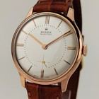 Big Size Vintage Rolex Marconi Men s Watch 37mm   18k Gold Plated Case - 1945 s