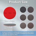 6 Pcs Bowling Ball Sanding Pads Kit 500-3000 Grit Resurfacing Polish Cleaner