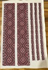 Handmade Ukrainian Embroidered Shirt Inserts  Traditional Vyshyvanka Panels Mens