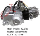 125cc Engine Motor Semi Auto W  Reverse For Chinese Quad Go Kart Atv 110cc Atc70