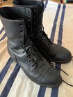 Vintage Men   s Military Steel Toe Lace-up Combat Boots