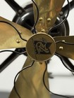 Antique R m Robbins   Myers Brass Blade 18    Electric Fan Vintage Desk Fan 1910s