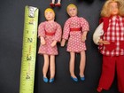 10 Vintage 1970s Miniature Vinyl Dolls Family For Lundby Marx Renwal Dollhouse