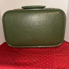 Vintage Travel Hard Case Small 15 5    Overnight Luggage Suitcase Green-estatefind