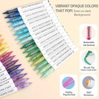 9 Colors Auto Ink Acrylic Paint Markers  Acrylic Art Permanent Markers Pen