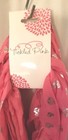 Women s Scarf Pink Metallic Hearts Tickled Pink Scarf Wrap Lightweight New