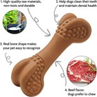 Pet Dogs Chew Toys For Aggressive Chewers  Indestructible Bone Toy  Beef Flavor