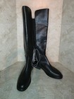 A New Day Hope Boots Women Sz 8 Tall Knee High Riding Moto Biker Stretch Calf