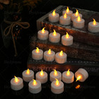 24 Pack Led Tea Lights Battery Operated Flickering Flameless Candles Party Decor