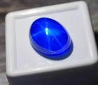 Natural Royal Blue Star Sapphire 9 Ct Certified Oval Cabochon Lt Loose Gemstone