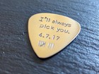 Bronze Guitar Pick For 8th Anniversary - Handmade And Playable