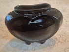 Antique Weller Pottery Louwelsa Hand Painted Heart Vase Yellow   Green Flowers 