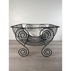 French Wire Style Black Metal Dish Drainer Rack Dinnerware Display 14x14x10