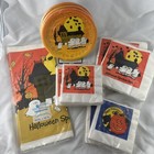 Vintage Lot  11  American Greetings Halloween Napkins Plates Tablecloth Sealed