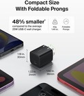 25w Usb-c Fast Charger Block For Iphone 17  Samsung Galaxy  3 3 Ft Cable