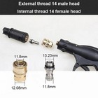 1 4 Quick Connect Pressure Washer Adapter Nozzle Coupler Foam Cannon Connector