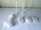 Set Of 15 Barbie Size Doll Stands Display Holders Clear Plastic Exc 11-12  Dolls