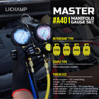 Hvac Gauges With Hoses  Ac Manifold Gauge Set R134a R410a R404a R22 R