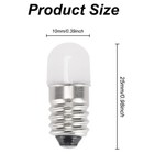 10x Warm White Led Bulbs 18 Volt For Lionel Marx Train 526 Frosted Street Lamp