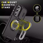 For Samsung Galaxy A36 5g Hybrid Case Rotating Stand And Privacy Camera Cover