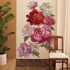 Boho Large Peony Flower Wall Backdrop Decals 3d Jumbo Fabric Floral Wall Sticker
