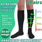 Medical Compression Socks Support Stockings Travel Flight Aching Feet Varicose