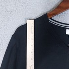 Old Navy Sweater Men s Medium Black V-neck Long Sleeve Preppy Classic Nerd Nwt
