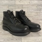 Men s Vintage 90 s Red Wing Supersole Black Leather Steel Toe Boots Size 9 Eee
