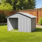 Dog House Outdoor Pet Kennel Puppy Shelter Kennel Galvanized Steel Vidaxl Vidaxl