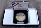 1991-s Us Silver Dollar Uso 50th Anniversary Proof Coin W  Box   Coa  90  Silver