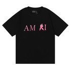 Amiris Short-sleeved Inverted Rogue Rabbit Pink Loose Large Size Simple T-shirt