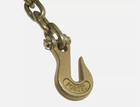 Tie-down Transport Tow Chain  3 8   X 20 Ft Grade 70 Chain W clevis Grab Hooks