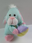 Fisher-price Puffalumps Vintage 1988 Bunny Rabbit Plush  Mint Green W  Egg