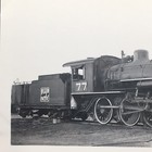 Western Pacific Railroad Engine Locomotive No  77 Antique Photo